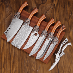 7-piece Set Of Plastic Handle Scissors