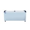 60" Glass Top Display Island Freezer Supermarket Cooler Market Grocery Island Merchandiser 445L Sliding Glass Door Horizontal Showcase Freezer