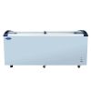 71" Glass Top Display Island Freezer Supermarket Cooler Market Grocery Island Merchandiser 545L Sliding Glass Door Horizontal Showcase Freezer
