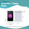 Pack 1000 Greenline Zipper Bags 5 x 7. Seal Top Polyethylene Bags 5x7; Thickness 2 Mil. Resealable Plastic Bags for Packing and Storing. Recyclable St