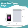 Pack 1000 Greenline Zipper Bags 2 x 2. Seal Top Polyethylene Bags 2x2; Thickness 2 Mil. Resealable Storage Bags for Packing and Storing. Plastic Bags
