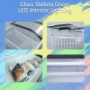 71" Glass Top Display Island Freezer Supermarket Cooler Market Grocery Island Merchandiser 545L Sliding Glass Door Horizontal Showcase Freezer
